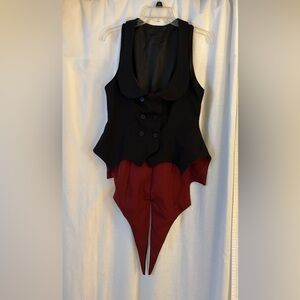 Black and Red Tailcoat Vest